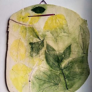 Slab with Leave Print