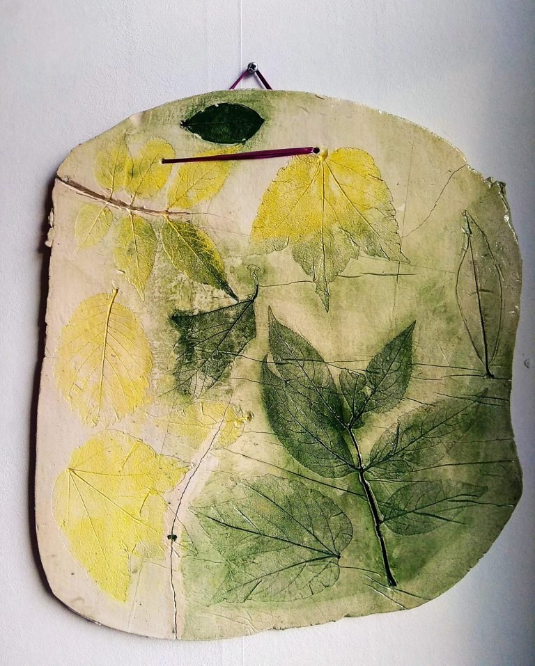 Slab with Leave Print