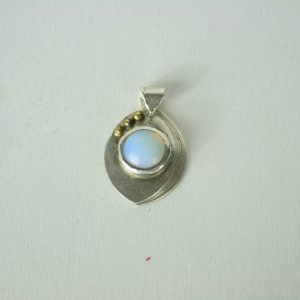 Moonstone and Silver Pendant